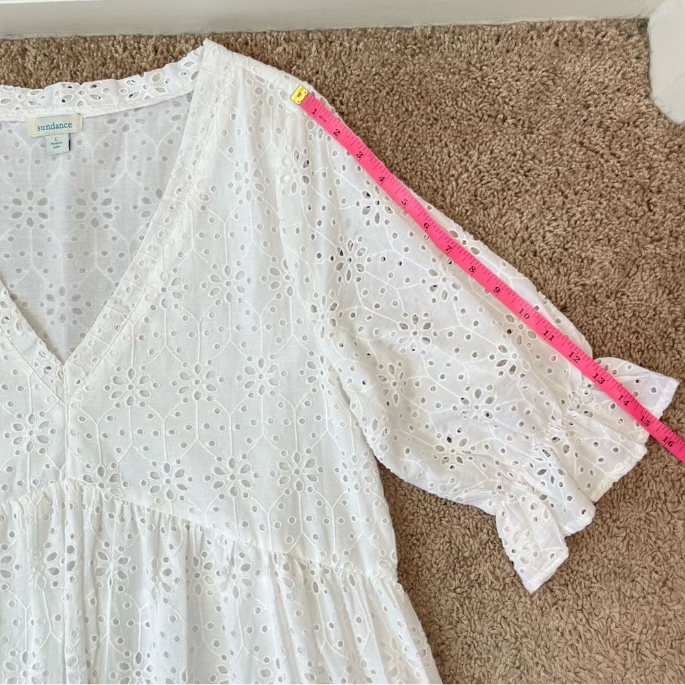 Sundance White Eyelet High-Low Dress - Picture 14 of 16